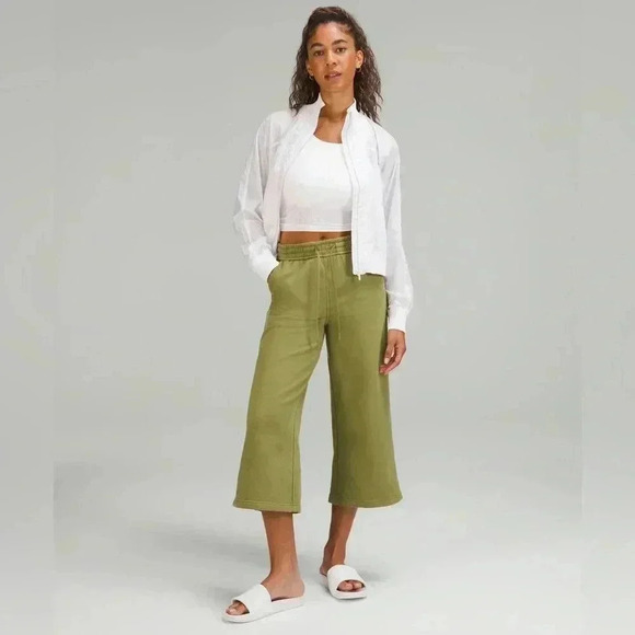 lululemon athletica Pants - Lululemon Loungeful High-Rise Wide-Leg Cropped Pant | Women's Capris size 2